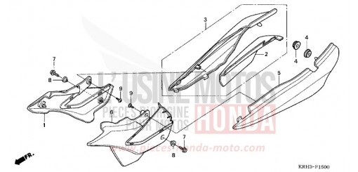SIDE COVER XR125L3 de 2003